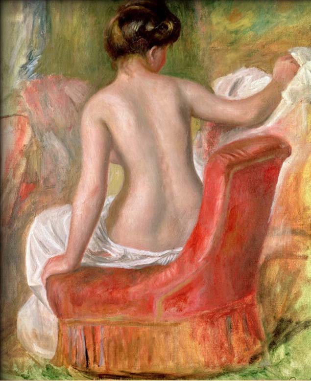 Nude in an Armchair, 1900 by Pierre Auguste Renoir